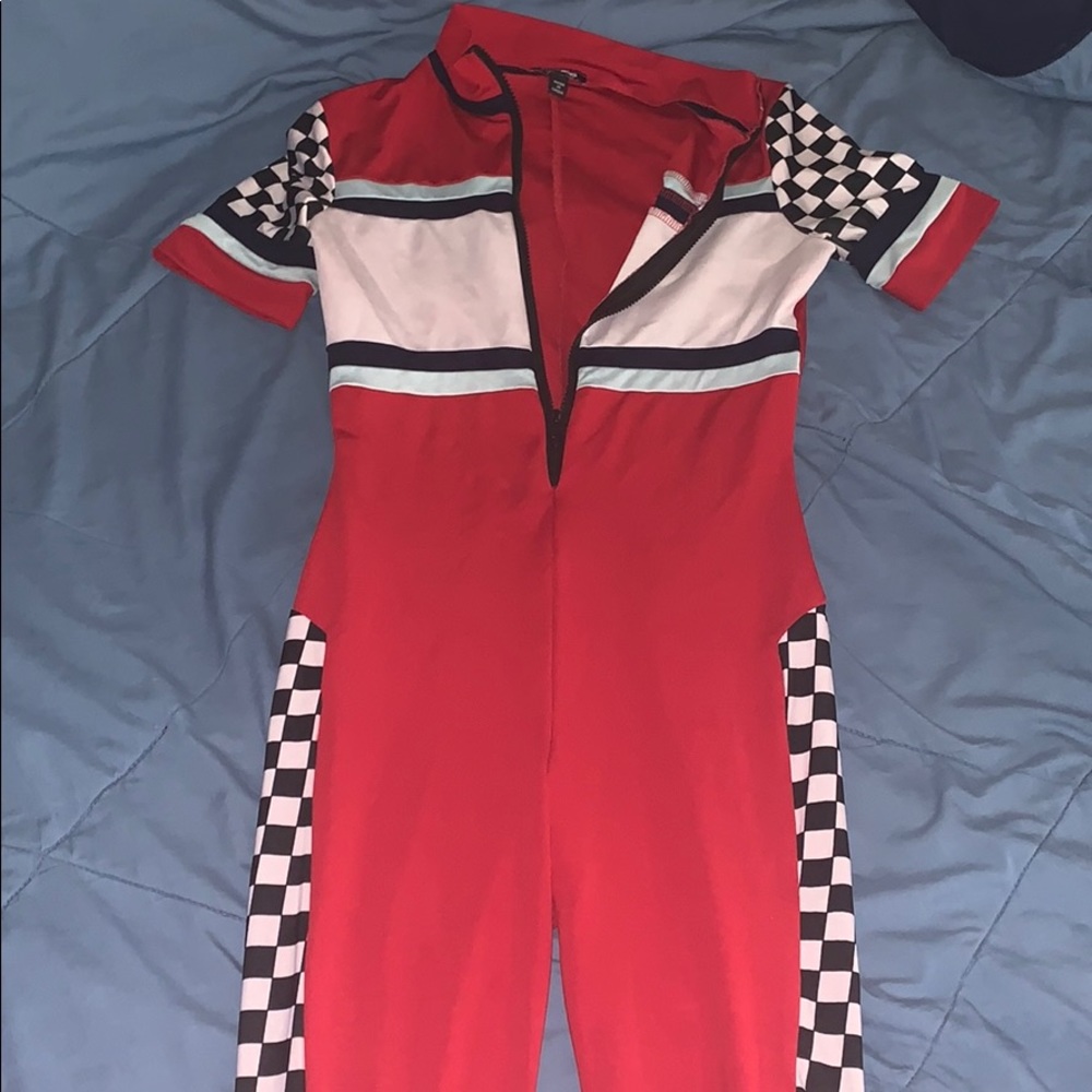 Checkered romper